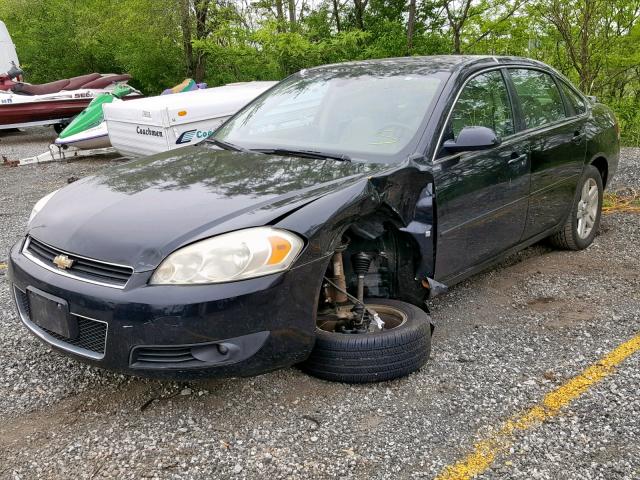 2G1WU581769325325 - 2006 CHEVROLET IMPALA LTZ BLACK photo 2