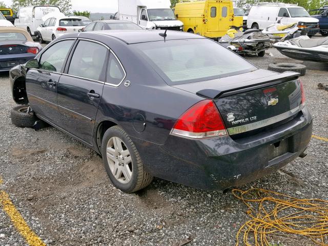 2G1WU581769325325 - 2006 CHEVROLET IMPALA LTZ BLACK photo 3