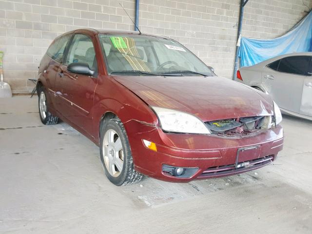 1FAHP31N17W208654 - 2007 FORD FOCUS ZX3 MAROON photo 1