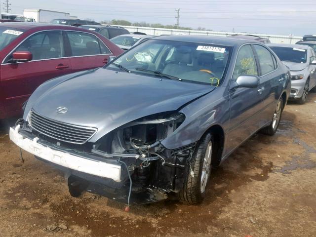 JTHBA30G255134800 - 2005 LEXUS ES 330 GRAY photo 2