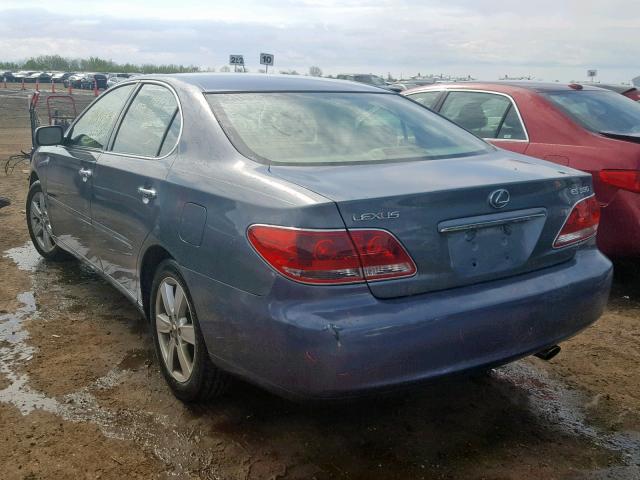 JTHBA30G255134800 - 2005 LEXUS ES 330 GRAY photo 3