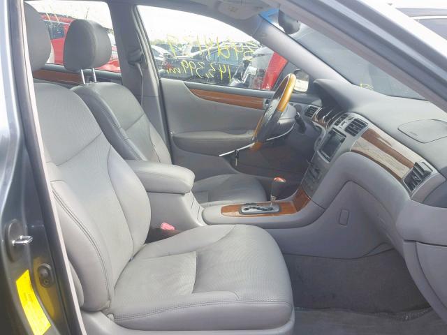 JTHBA30G255134800 - 2005 LEXUS ES 330 GRAY photo 5