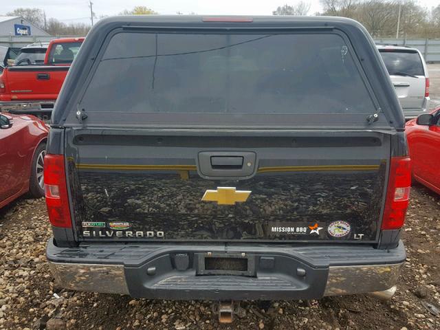 3GCPKSE35BG284683 - 2011 CHEVROLET SILVERADO BLACK photo 9