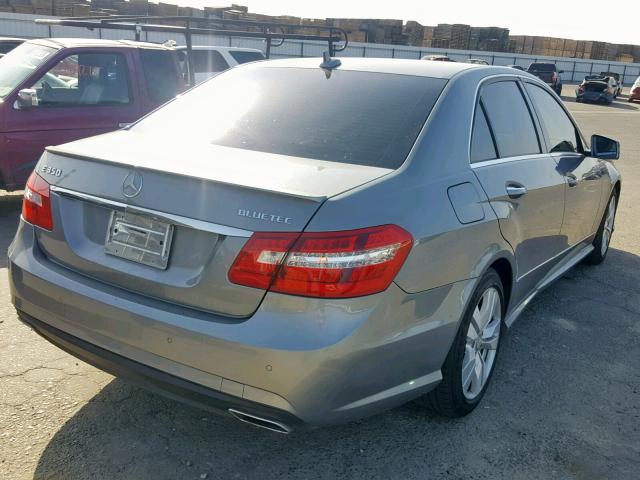 WDDHF2EB0DA734859 - 2013 MERCEDES-BENZ E 350 BLUE SILVER photo 4