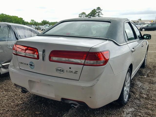 3LNHL2GC0BR756478 - 2011 LINCOLN MKZ WHITE photo 4