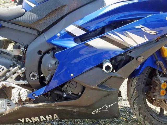 JYARJ12E86A010289 - 2006 YAMAHA YZFR6 L BLUE photo 7