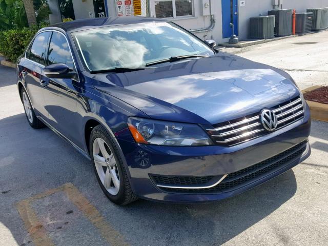 1VWBV7A38FC047664 - 2015 VOLKSWAGEN PASSAT SE BLUE photo 1