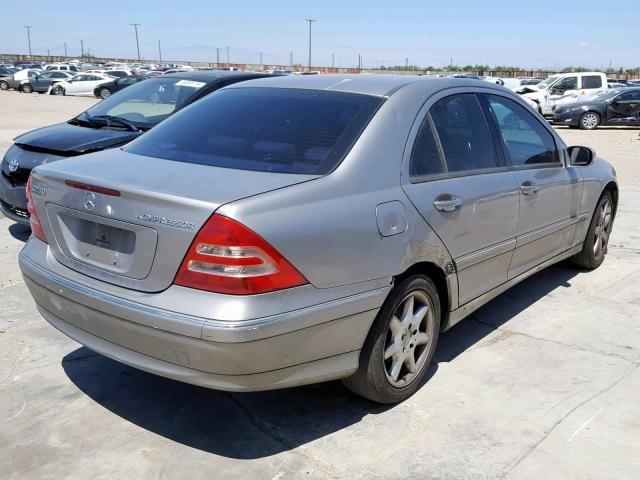 WDBRF40J63F432226 - 2003 MERCEDES-BENZ C 230K SPO TAN photo 4