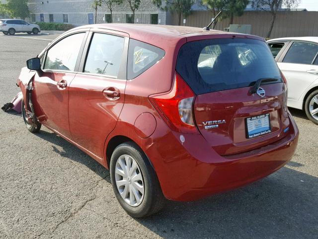 3N1CE2CP0FL420732 - 2015 NISSAN VERSA NOTE BURGUNDY photo 3