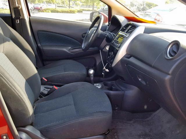 3N1CE2CP0FL420732 - 2015 NISSAN VERSA NOTE BURGUNDY photo 5