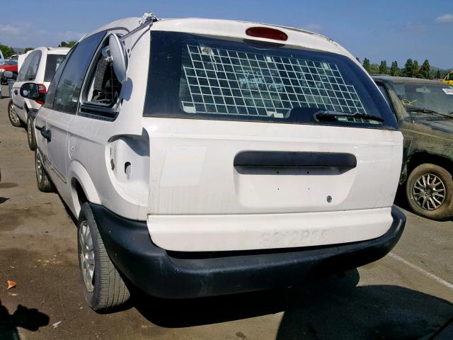 1D4GP21353B337340 - 2003 DODGE CARAVAN C/ WHITE photo 3