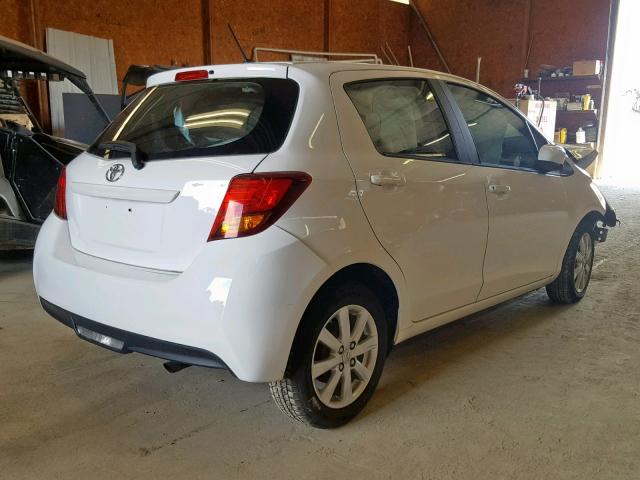 VNKKTUD32GA064029 - 2016 TOYOTA YARIS L WHITE photo 4