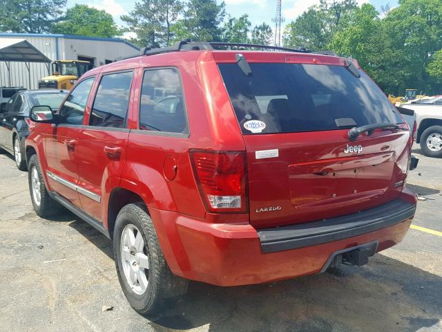 1J4RS4GT3AC106803 - 2010 JEEP GRAND CHER RED photo 3