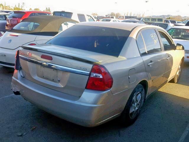 1G1ZT54805F217900 - 2005 CHEVROLET MALIBU LS GOLD photo 4