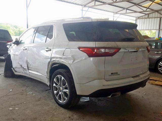 1GNERKKW2KJ109489 - 2019 CHEVROLET TRAVERSE P WHITE photo 3