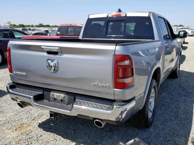 1C6SRFJT8KN740807 - 2019 RAM 1500 LARAM GRAY photo 4