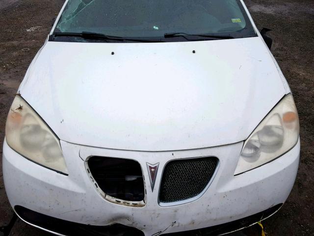 1G2ZH57N594140716 - 2009 PONTIAC G6 GT WHITE photo 7