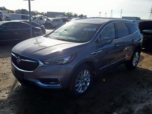 5GAEVBKW0JJ212673 - 2018 BUICK ENCLAVE PR GRAY photo 2