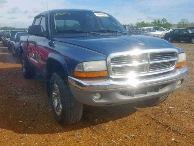 1D7HG48N54S671928 - 2004 DODGE DAKOTA QUA BLUE photo 1