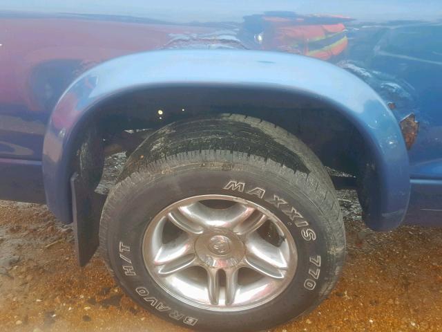 1D7HG48N54S671928 - 2004 DODGE DAKOTA QUA BLUE photo 9