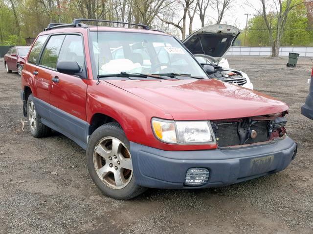 JF1SF6355YH705588 - 2000 SUBARU FORESTER L RED photo 1