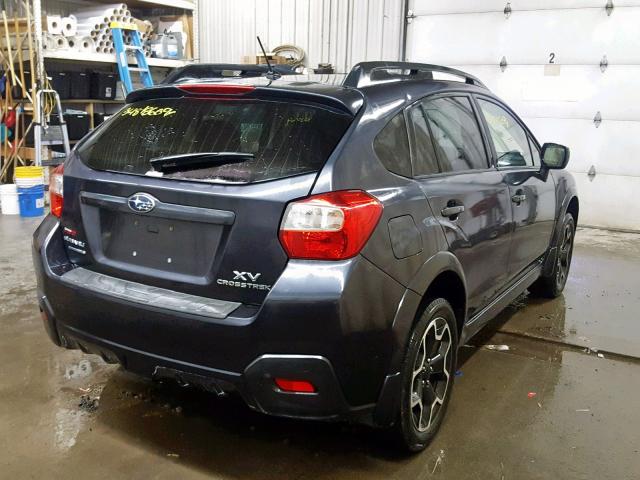 JF2GPAVC4DH810453 - 2013 SUBARU XV CROSSTR CHARCOAL photo 4