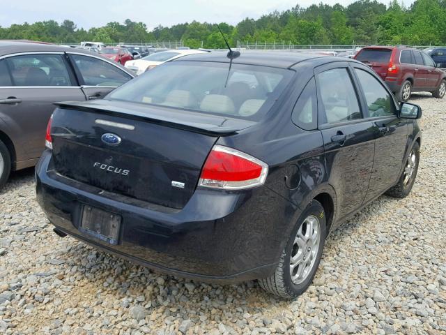 1FAHP36N99W146464 - 2009 FORD FOCUS SES BLACK photo 4