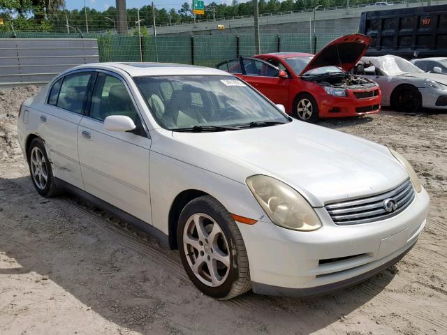 JNKCV51E43M323498 - 2003 INFINITI G35 WHITE photo 1