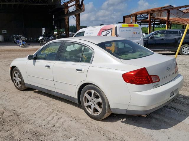 JNKCV51E43M323498 - 2003 INFINITI G35 WHITE photo 3