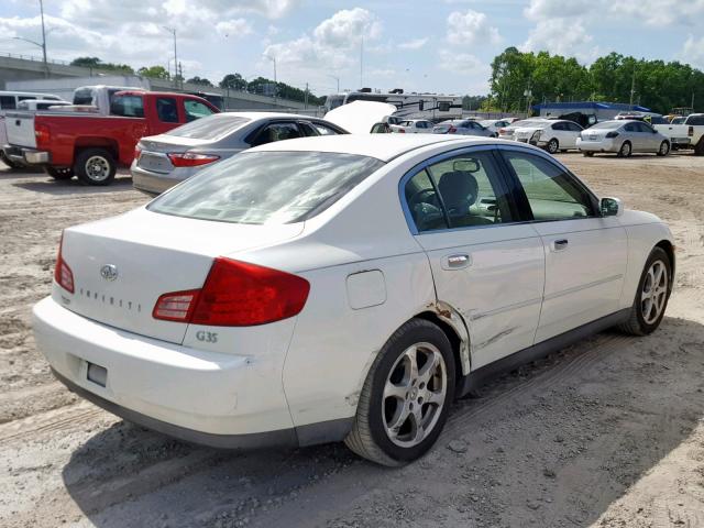 JNKCV51E43M323498 - 2003 INFINITI G35 WHITE photo 4