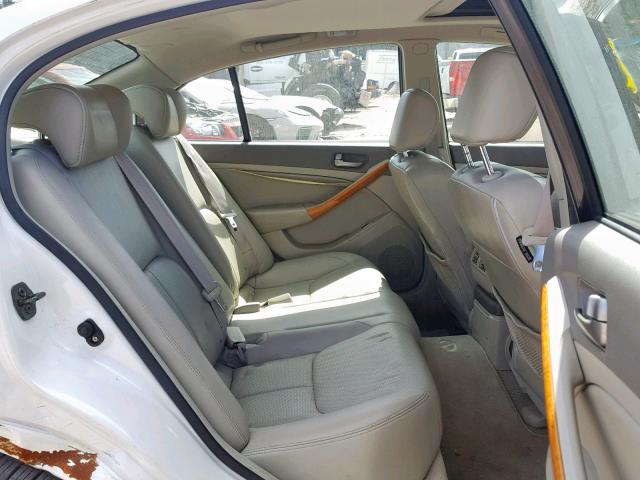 JNKCV51E43M323498 - 2003 INFINITI G35 WHITE photo 6