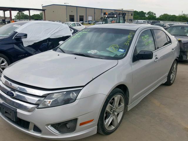 3FAHP0KC8AR410316 - 2010 FORD FUSION SPO GRAY photo 2