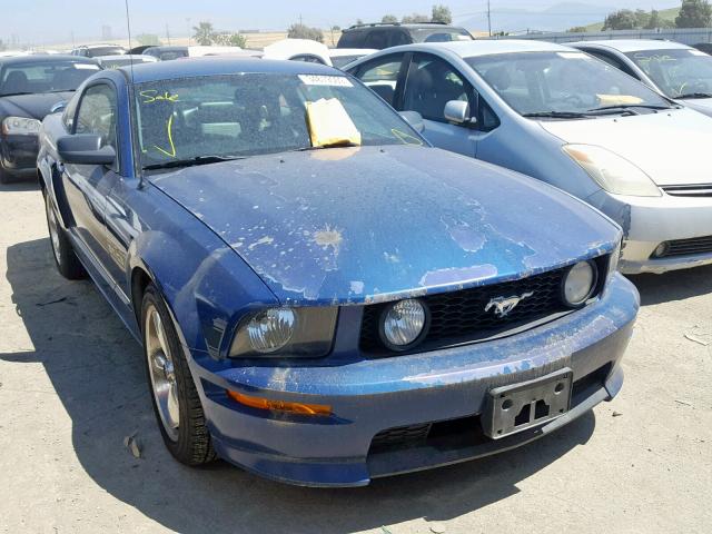 1ZVFT82H075312736 - 2007 FORD MUSTANG GT BLUE photo 1