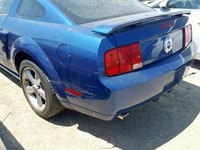 1ZVFT82H075312736 - 2007 FORD MUSTANG GT BLUE photo 9