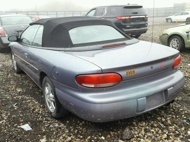 3C3EL55H7TT220529 - 1996 CHRYSLER SEBRING JX PURPLE photo 3