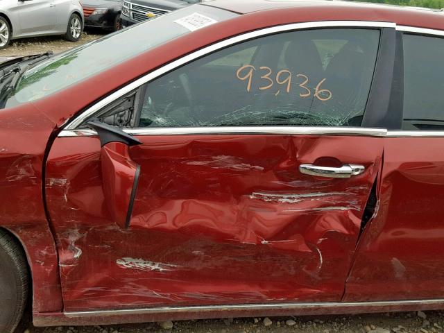 1G1ZE5EU5BF274370 - 2011 CHEVROLET MALIBU LTZ 红色 照片 10