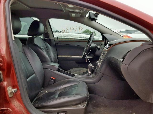 1G1ZE5EU5BF274370 - 2011 CHEVROLET MALIBU LTZ 红色 照片 5