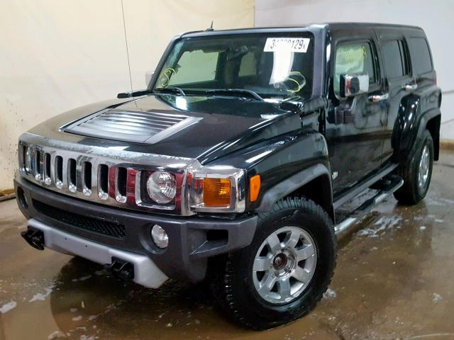 5GTEN13EX88115313 - 2008 HUMMER H3 BLACK photo 2