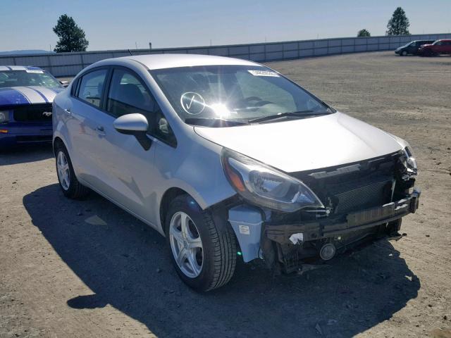 KNADM4A37D6107150 - 2013 KIA RIO LX SILVER photo 1