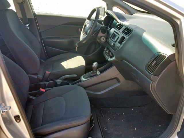 KNADM4A37D6107150 - 2013 KIA RIO LX SILVER photo 5