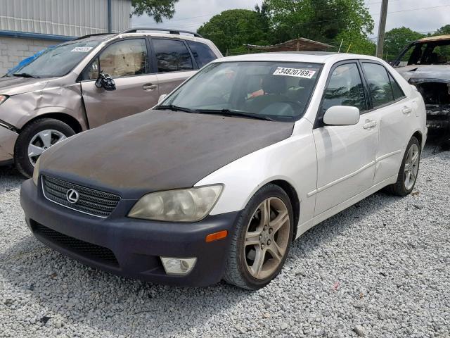 JTHBD182810004225 - 2001 LEXUS IS 300 WHITE photo 2