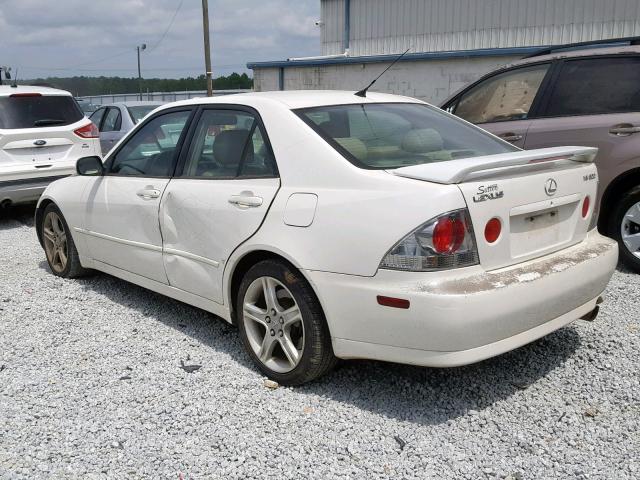 JTHBD182810004225 - 2001 LEXUS IS 300 WHITE photo 3