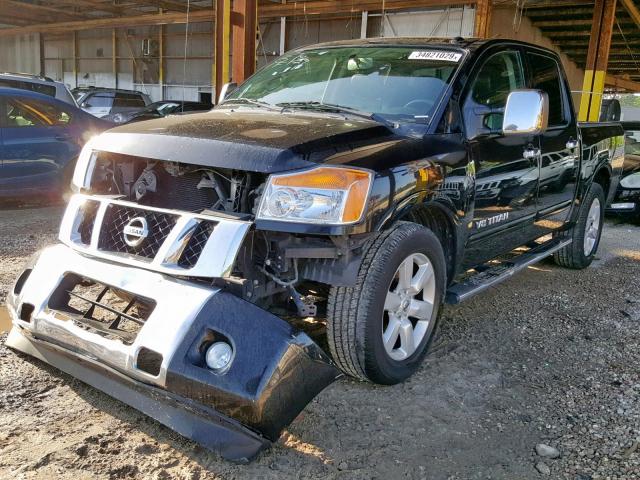 1N6BA0ED8EN519208 - 2014 NISSAN TITAN S BLACK photo 2