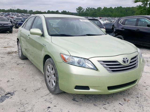 4T1BB46K49U108335 - 2009 TOYOTA CAMRY HYBR GREEN photo 1