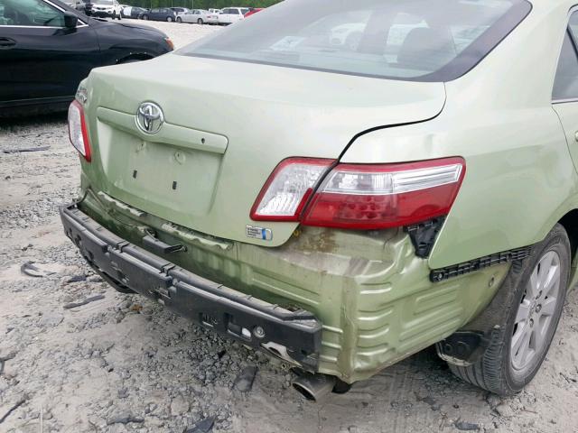 4T1BB46K49U108335 - 2009 TOYOTA CAMRY HYBR GREEN photo 10