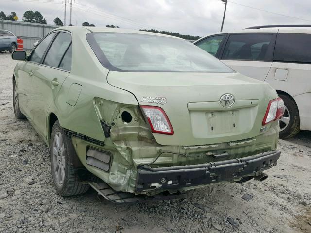 4T1BB46K49U108335 - 2009 TOYOTA CAMRY HYBR GREEN photo 3