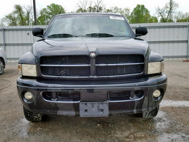 3B7HF13Z41G226606 - 2001 DODGE RAM 1500 BLACK photo 9