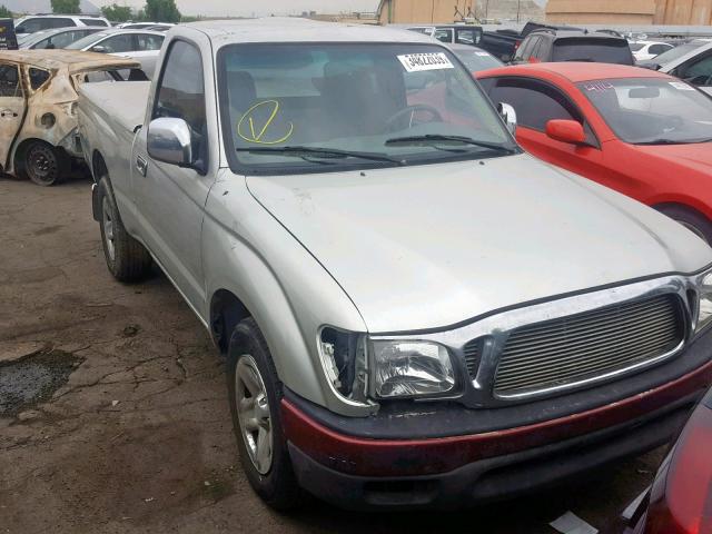 5TENL42N73Z292182 - 2003 TOYOTA TACOMA SILVER photo 1