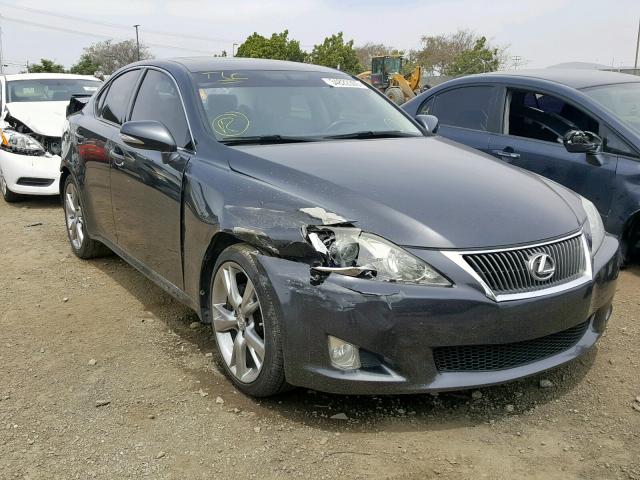 JTHBK262695105258 - 2009 LEXUS IS 250 GRAY photo 1