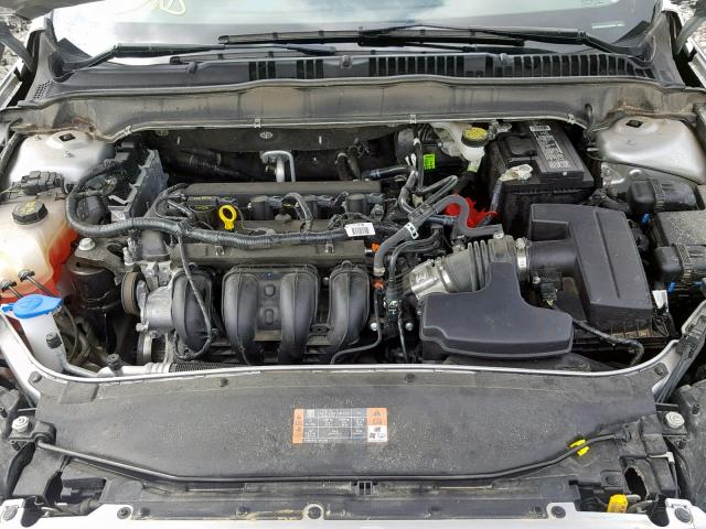 3FA6P0G72GR105485 - 2016 FORD FUSION S SILVER photo 7